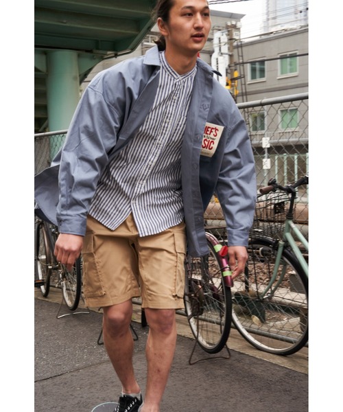 CORISCO（コリスコ）の「ツイルBIGシャツ(M1)（シャツ/ブラウス・メンズ・ブラック/ベージュ/ネイビー/ブラウン/カーキ/インディゴブルー/ブルー/アイボリー/ダークインディゴブルー/その他1/その他2/その他3/その他4/その他5/その他6/その他7/その他8/その他9・MEDIUM/LARGE）」の8枚目の写真