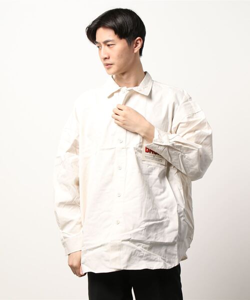 CORISCO（コリスコ）の「ツイルBIGシャツ(M1)（シャツ/ブラウス・メンズ・ブラック/ベージュ/ネイビー/ブラウン/カーキ/インディゴブルー/ブルー/アイボリー/ダークインディゴブルー/その他1/その他2/その他3/その他4/その他5/その他6/その他7/その他8/その他9・MEDIUM/LARGE）」の21枚目の写真