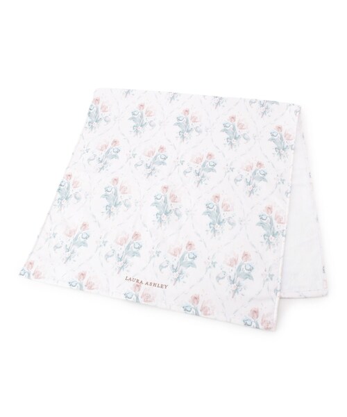 LAURA ASHLEY ローラアシュレイ ガーゼケット ピンク ブルー 綿