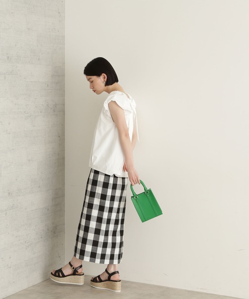 NATURAL BEAUTY BASIC（ナチュラルビューティーベーシック）の「バルーンブラウス（シャツ/ブラウス・レディース・ブラック/オフホワイト/ピンク・SMALL/MEDIUM）」の6枚目の写真