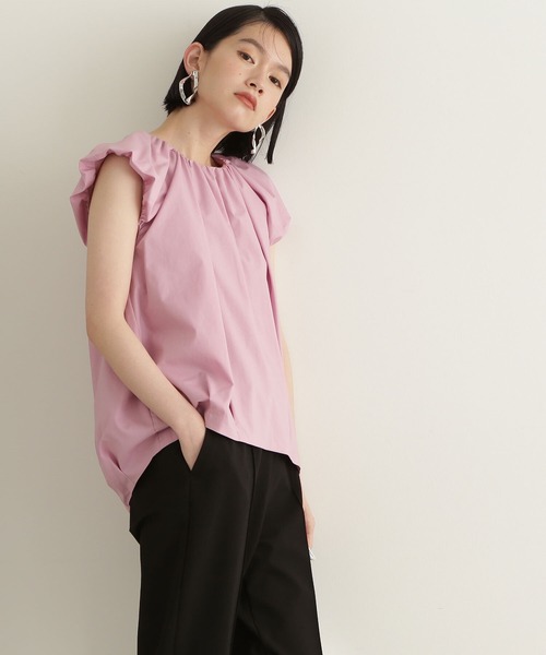 NATURAL BEAUTY BASIC（ナチュラルビューティーベーシック）の「バルーンブラウス（シャツ/ブラウス・レディース・ブラック/オフホワイト/ピンク・SMALL/MEDIUM）」の22枚目の写真