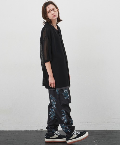 AIVER（アイバー）の「AIVER　ドライニットS/Sシャツ（シャツ/ブラウス・メンズ・ダークグレー/アイボリー/ブラック・MEDIUM/LARGE）」の8枚目の写真