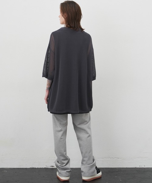 AIVER（アイバー）の「AIVER　ドライニットS/Sシャツ（シャツ/ブラウス・メンズ・ダークグレー/アイボリー/ブラック・MEDIUM/LARGE）」の14枚目の写真