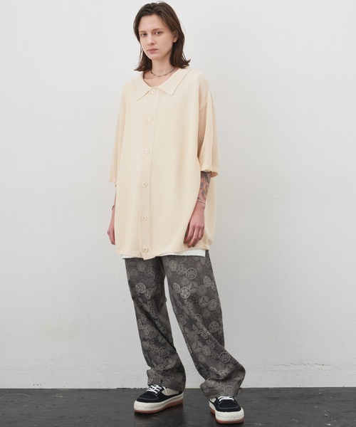 AIVER（アイバー）の「AIVER　ドライニットS/Sシャツ（シャツ/ブラウス・メンズ・ダークグレー/アイボリー/ブラック・MEDIUM/LARGE）」の22枚目の写真