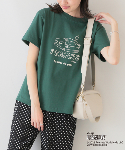 SLOBE IENA SELECT(スローブイエナセレクト)の「PEANUTSTEEwoodstock◆(Tシャツ/カットソー・レディース・グリーン・FREE)」の14枚目の写真