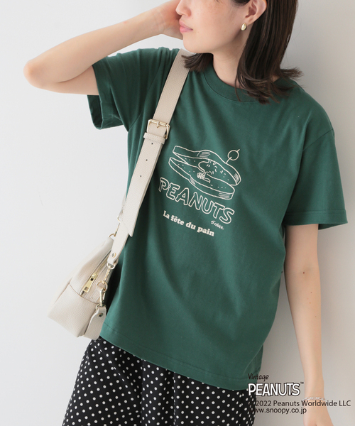 SLOBE IENA SELECT(スローブイエナセレクト)の「PEANUTSTEEwoodstock◆(Tシャツ/カットソー・レディース・グリーン・FREE)」の13枚目の写真