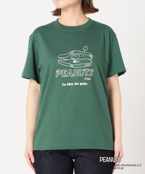 SLOBE IENA SELECT(スローブイエナセレクト)の「PEANUTSTEEwoodstock◆(Tシャツ/カットソー・レディース・グリーン・FREE)」の11枚目の写真