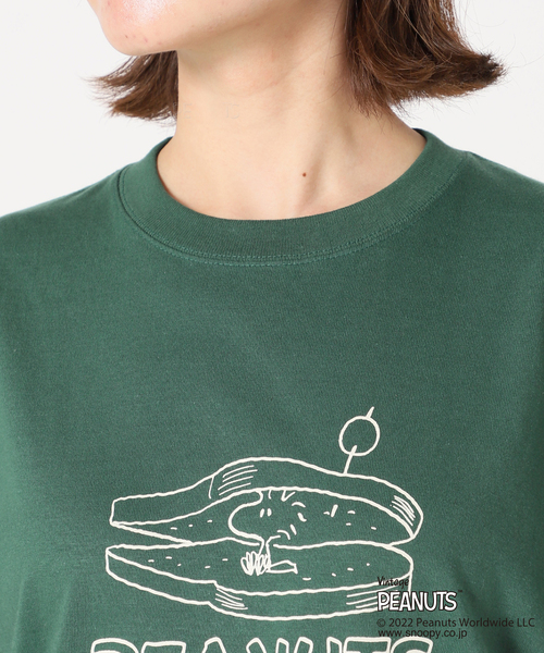 SLOBE IENA SELECT(スローブイエナセレクト)の「PEANUTSTEEwoodstock◆(Tシャツ/カットソー・レディース・グリーン・FREE)」の8枚目の写真
