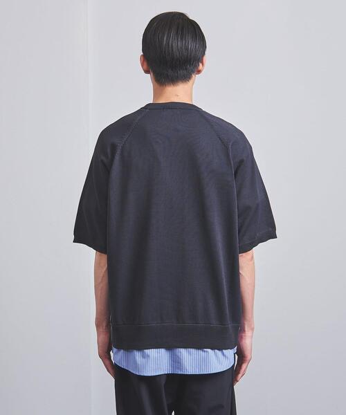 EN ROUTE（アンルート）の「＜EN ROUTE（アンルート）＞ テンジク×シャツ フロントレイヤード（ニット/セーター・メンズ・ブラック/ネイビー・1/2/3）」の5枚目の写真