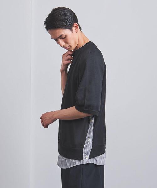 EN ROUTE（アンルート）の「＜EN ROUTE（アンルート）＞ テンジク×シャツ フロントレイヤード（ニット/セーター・メンズ・ブラック/ネイビー・1/2/3）」の20枚目の写真