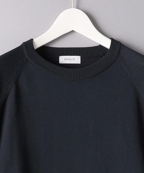 EN ROUTE（アンルート）の「＜EN ROUTE（アンルート）＞ テンジク×シャツ フロントレイヤード（ニット/セーター・メンズ・ブラック/ネイビー・1/2/3）」の11枚目の写真