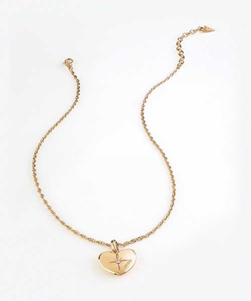 Guess（ゲス）の「TALISMANIA Heart Charm Necklace（ネックレス・レディース・シルバー/ゴールド・ONE SIZE）」の5枚目の写真