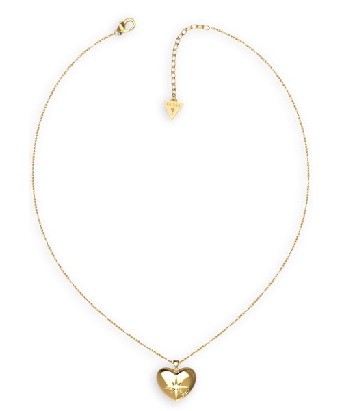 Guess（ゲス）の「TALISMANIA Heart Charm Necklace（ネックレス・レディース・シルバー/ゴールド・ONE SIZE）」の9枚目の写真