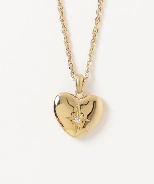 Guess（ゲス）の「TALISMANIA Heart Charm Necklace（ネックレス・レディース・シルバー/ゴールド・ONE SIZE）」の4枚目の写真
