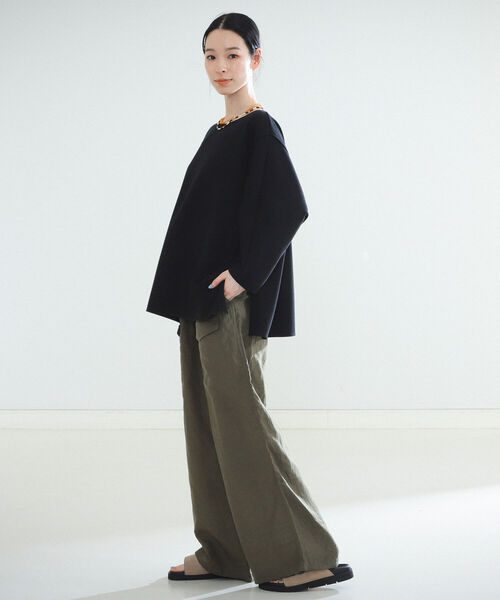 美品 AK+1 demi-luxe beams ドルマンモックネックプルオーバー