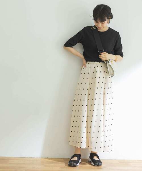 URBAN RESEARCH（アーバンリサーチ）の「『UR TECH ひやサラクール』AIR DRY 5分袖カットソー（Tシャツ/カットソー・レディース・ブラウン/ホワイト/ブラック/グリーン/グレー系その他/カーキ・FREE）」の15枚目の写真