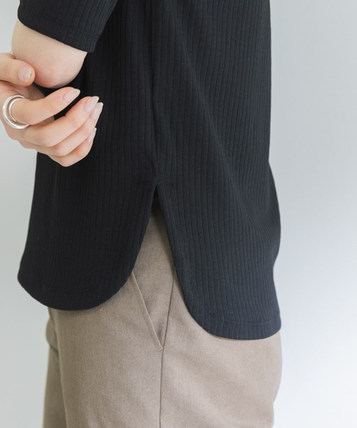 URBAN RESEARCH（アーバンリサーチ）の「『UR TECH ひやサラクール』AIR DRY 5分袖カットソー（Tシャツ/カットソー・レディース・ブラウン/ホワイト/ブラック/グリーン/グレー系その他/カーキ・FREE）」の17枚目の写真