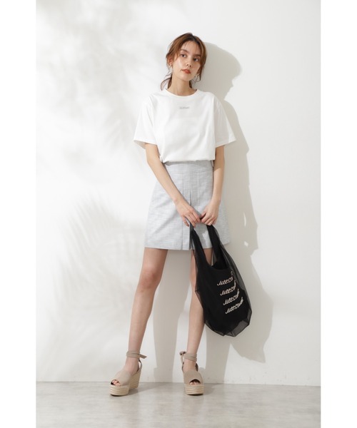 JILL STUART(ジルスチュアート)の「◆チュールホリデイバッグ(トートバッグ・レディース・ブラック/ピンク/ライトグリーン・フリ-)」の4枚目の写真