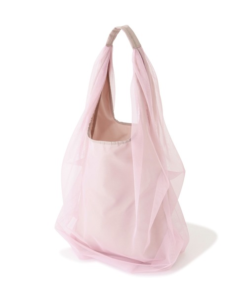 JILL STUART(ジルスチュアート)の「◆チュールホリデイバッグ(トートバッグ・レディース・ブラック/ピンク/ライトグリーン・フリ-)」の7枚目の写真