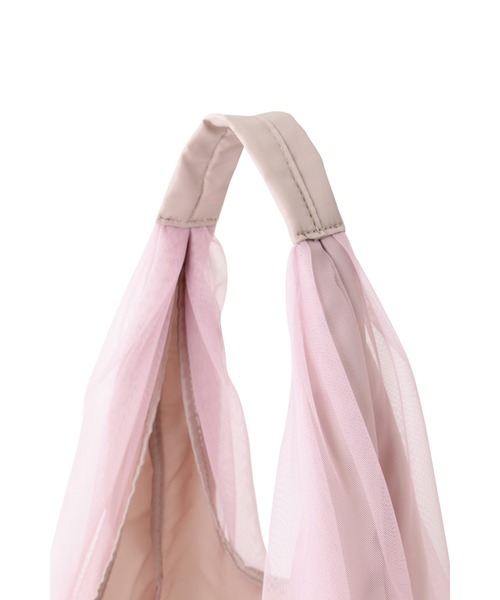 JILL STUART(ジルスチュアート)の「◆チュールホリデイバッグ(トートバッグ・レディース・ブラック/ピンク/ライトグリーン・フリ-)」の8枚目の写真