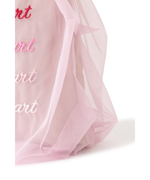 JILL STUART(ジルスチュアート)の「◆チュールホリデイバッグ(トートバッグ・レディース・ブラック/ピンク/ライトグリーン・フリ-)」の10枚目の写真