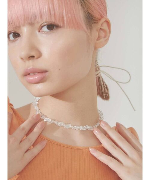 merry jenny（メリージェニー）の「クリアアクリルビーズチョーカー（チョーカー・レディース・ブラック/クリア・FREE）」の8枚目の写真