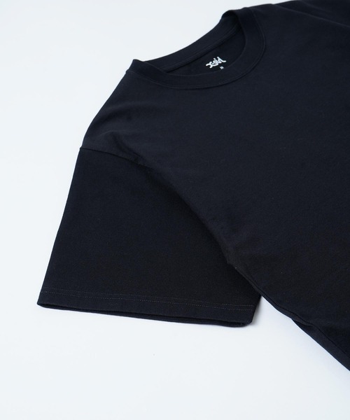 X-girl（エックスガール）の「VERTICAL WORDロゴTシャツ（Tシャツ/カットソー・レディース・ホワイト/ブラック/ライトブルー・S/M/L/XL）」の9枚目の写真