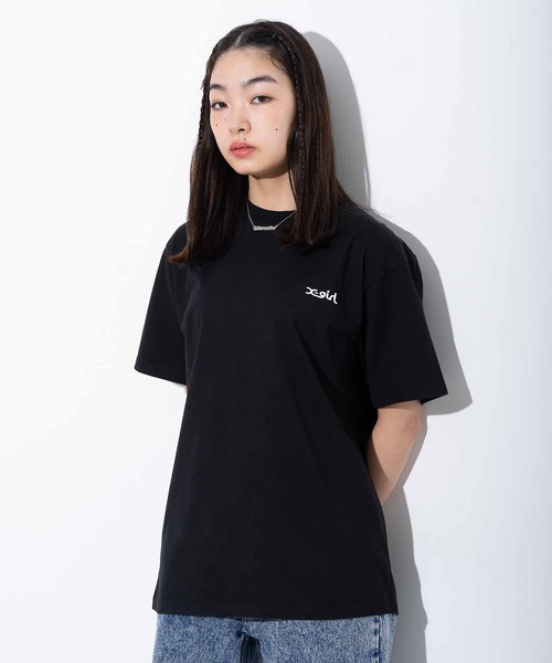 tシャツ BLACK ロゴTシャツ レディース tシャツ T-GRAPHICS ロゴ刺繍Tシャツ レディース : ZOZOTOWN
