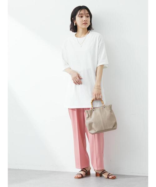 Green　Parks（グリーンパークス）の「・ELENCARE DUE タックハイウエストパンツ（その他パンツ・レディース・ブラック/ピンク/グリーン・FREE）」の16枚目の写真