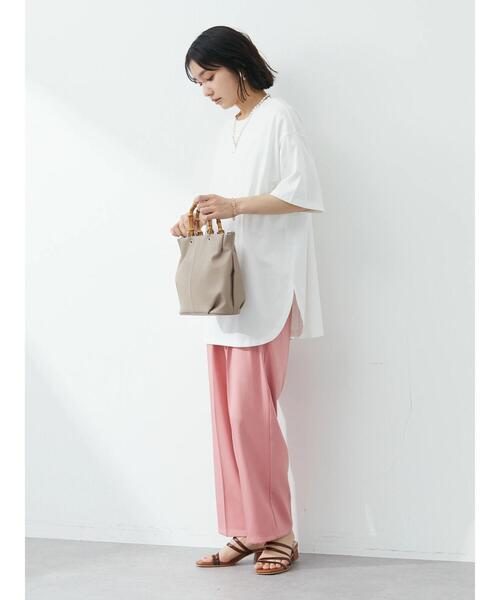 Green　Parks（グリーンパークス）の「・ELENCARE DUE タックハイウエストパンツ（その他パンツ・レディース・ブラック/ピンク/グリーン・FREE）」の17枚目の写真