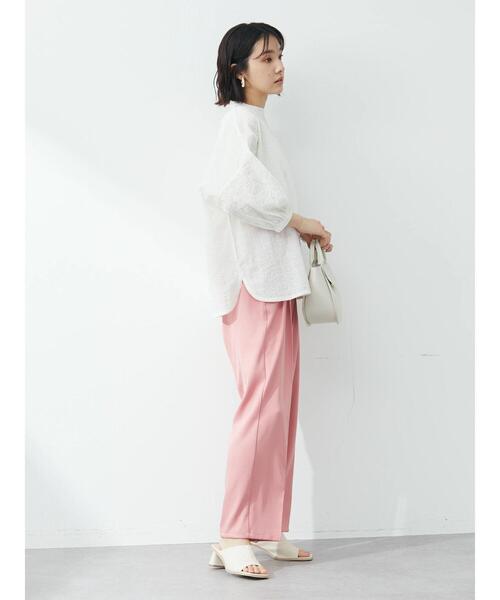 Green　Parks（グリーンパークス）の「・ELENCARE DUE タックハイウエストパンツ（その他パンツ・レディース・ブラック/ピンク/グリーン・FREE）」の13枚目の写真