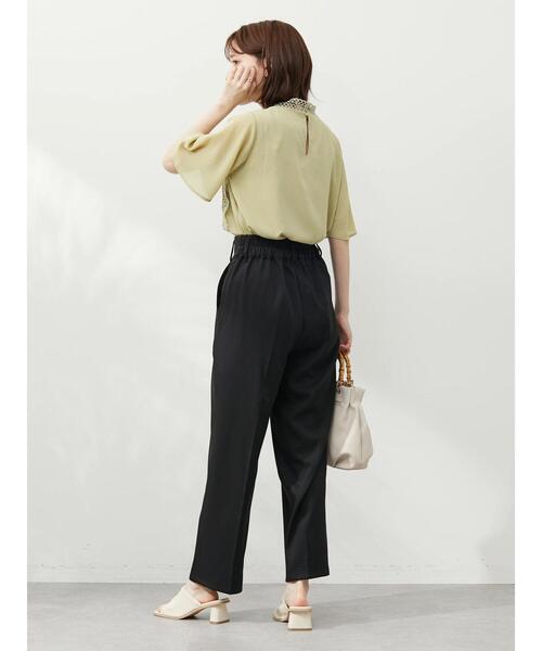 Green　Parks（グリーンパークス）の「・ELENCARE DUE タックハイウエストパンツ（その他パンツ・レディース・ブラック/ピンク/グリーン・FREE）」の18枚目の写真