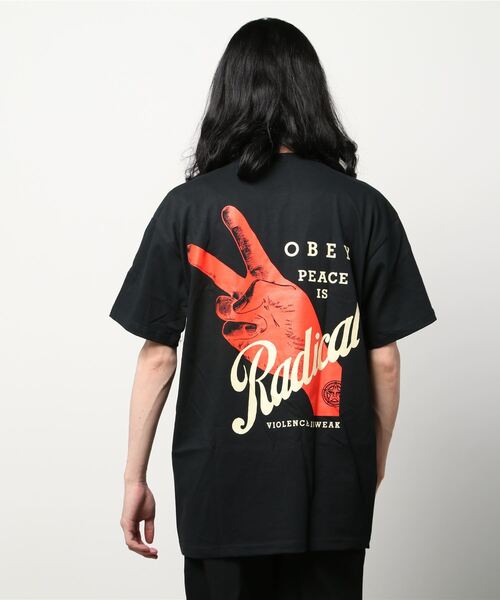 OBEY（オベイ）の「OBEY/オベイ オーバーサイズ バックプリントT