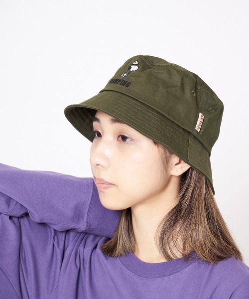 PEANUTS（ピーナッツ）の「【OUTDOOR PRODUCTS/アウトドアプロダクツ】【PEANUTS/ピーナッツ】ワンポイント刺繍バケットハット（ハット・メンズ・ブラック/カーキ/ベージュ・58cm）」の17枚目の写真