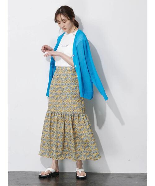 接触冷感Vネックカーデ