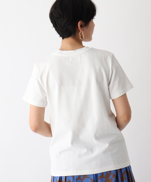 OPAQUE.CLIP（オペークドットクリップ）の「◆【C】ミックスフォントロゴTシャツ（Tシャツ/カットソー・レディース・チャコールグレー/オレンジ/ホワイト系・40/38/36）」の6枚目の写真