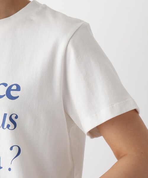 OPAQUE.CLIP（オペークドットクリップ）の「◆【C】ミックスフォントロゴTシャツ（Tシャツ/カットソー・レディース・チャコールグレー/オレンジ/ホワイト系・40/38/36）」の8枚目の写真