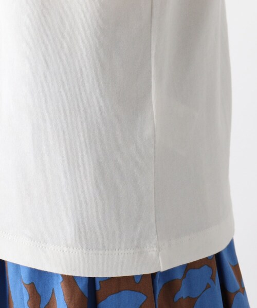 OPAQUE.CLIP（オペークドットクリップ）の「◆【C】ミックスフォントロゴTシャツ（Tシャツ/カットソー・レディース・チャコールグレー/オレンジ/ホワイト系・40/38/36）」の9枚目の写真