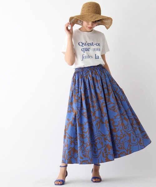 OPAQUE.CLIP（オペークドットクリップ）の「◆【C】ミックスフォントロゴTシャツ（Tシャツ/カットソー・レディース・チャコールグレー/オレンジ/ホワイト系・40/38/36）」の17枚目の写真