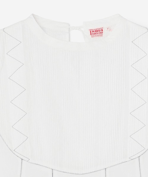 Bshop（ビショップ）の「INDIA INDUSTRY | ピンタックノースリーブ 