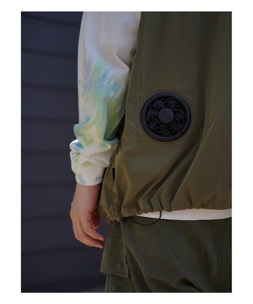 MANASTASH（マナスタッシュ）の「MANASTASH/マナスタッシュ　EXTRA MILE WINDY POINT VEST エクストラマイルウィンディ―ポイントベスト（ベスト・メンズ・オリーブ/ブラック・MEDIUM/LARGE/X-LARGE）」の3枚目の写真