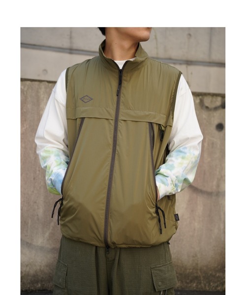MANASTASH（マナスタッシュ）の「MANASTASH/マナスタッシュ　EXTRA MILE WINDY POINT VEST エクストラマイルウィンディ―ポイントベスト（ベスト・メンズ・オリーブ/ブラック・MEDIUM/LARGE/X-LARGE）」の5枚目の写真