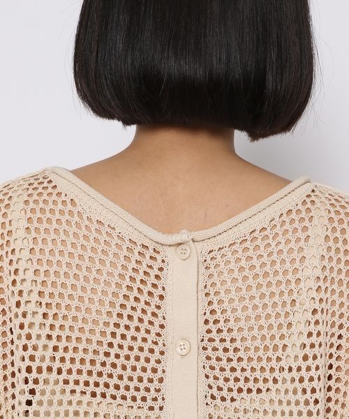 mysty woman(ミスティウーマン)の「メッシュトップス2Pキャミワンピース 297283(ワンピース・レディース・ブラック/ブラウン/ライトベージュ/ピンク系その他・FREE)」の10枚目の写真