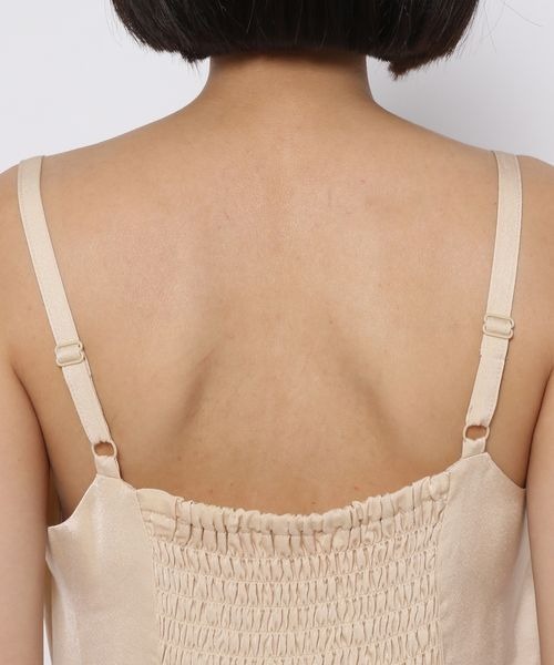 happy friend　２本目 mysty woman（ミスティウーマン）の「メッシュトップス2Pキャミ