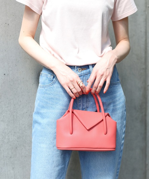 SLOBE IENA（スローブイエナ）の「【ADD CULUMN/アドカラム】 INA-Sボストンバッグ（ボストンバッグ・レディース・ブラック/ピンク・FREE）」の3枚目の写真