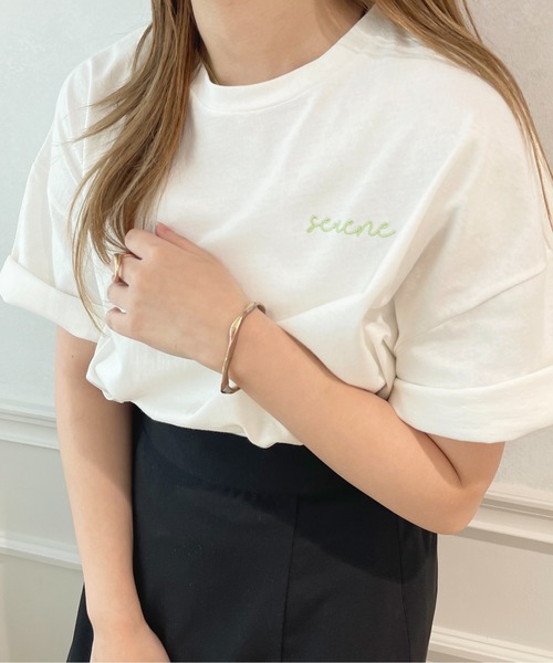 apres jour(アプレジュール)の「アソートオーバーT【ZOZOTOWN限定アイテム】(Tシャツ/カットソー・レディース・ホワイト系その他/ミント/オフホワイト/オレンジ・フリー/X-LARGE)」の11枚目の写真