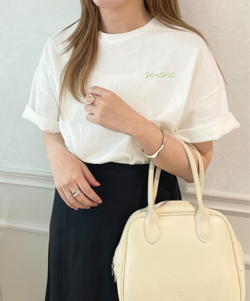 apres jour(アプレジュール)の「アソートオーバーT【ZOZOTOWN限定アイテム】(Tシャツ/カットソー・レディース・ホワイト系その他/ミント/オフホワイト/オレンジ・フリー/X-LARGE)」の13枚目の写真