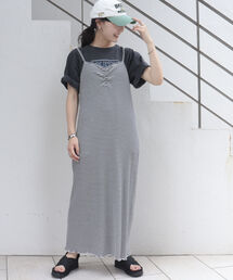 fredy emue | ボーダーリブタイトキャミワンピース(ワンピース)