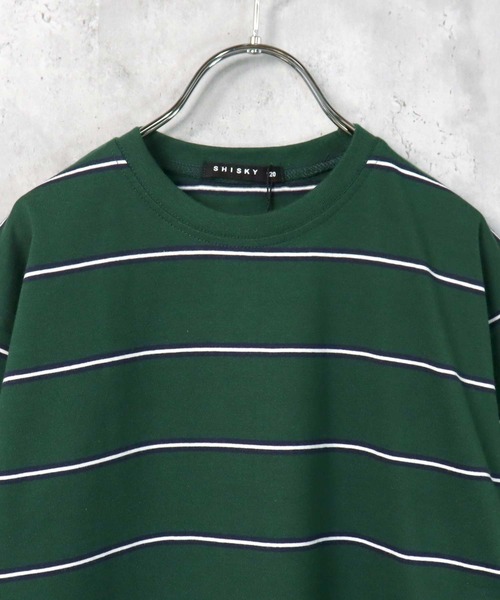 THE CASUAL（カジュアル）の「ビッグシルエット ボーダーワンピース キッズ（ワンピース・キッズ・ブラック/ベージュ/オフホワイト/杢グレー/チャコール/モカ/ベージュ系/グリーン/ブルー/ネイビー/ネイビー系/ラベンダー・110cm/120cm/130cm/140cm/150cm/160cm）」の17枚目の写真