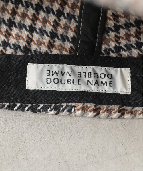 DOUBLE NAME（ダブルネーム）の「チェックCAP（キャップ・レディース・ネイビー/ベージュ/オフホワイト・FREE）」の14枚目の写真